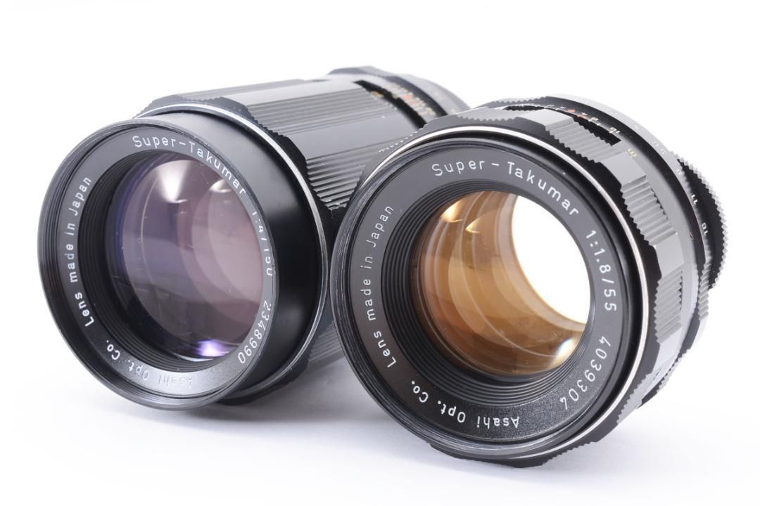 お得な2点セット】 Super Takumar 55mm 150mm L755-