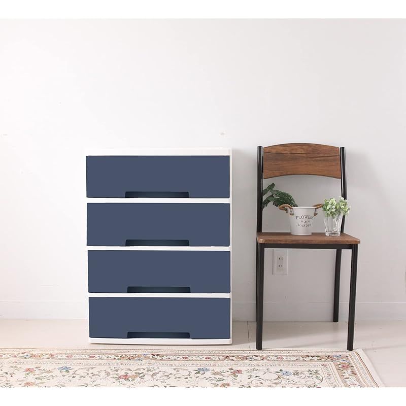 ネイビー W60×D40×H81.5cm