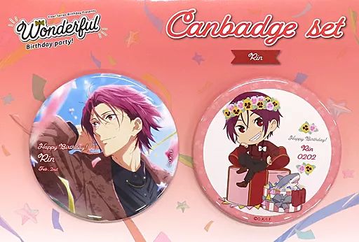 中古】バッジ・ピンズ 松岡凛 缶バッジセット(2個セット) 「Free