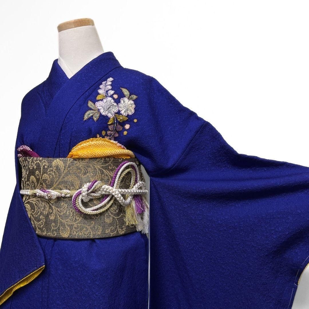 未着用　振袖　辻ヶ花　絞り　藤の花　襦袢付き　成人式　晴れ日　着物　064a p 未着用 振袖 辻ヶ花 絞り 藤の花 襦袢付き 成人式 晴れ日 着物