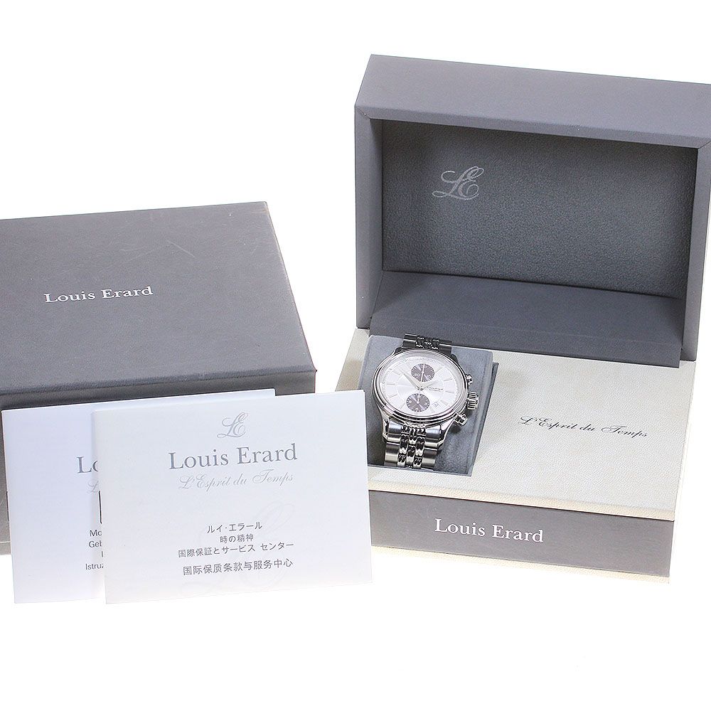 ルイ・エラール Louis Erard 73255AA01M デッドストック ツーカウンタークロノグラフ 自動巻き メンズ箱付き_837089