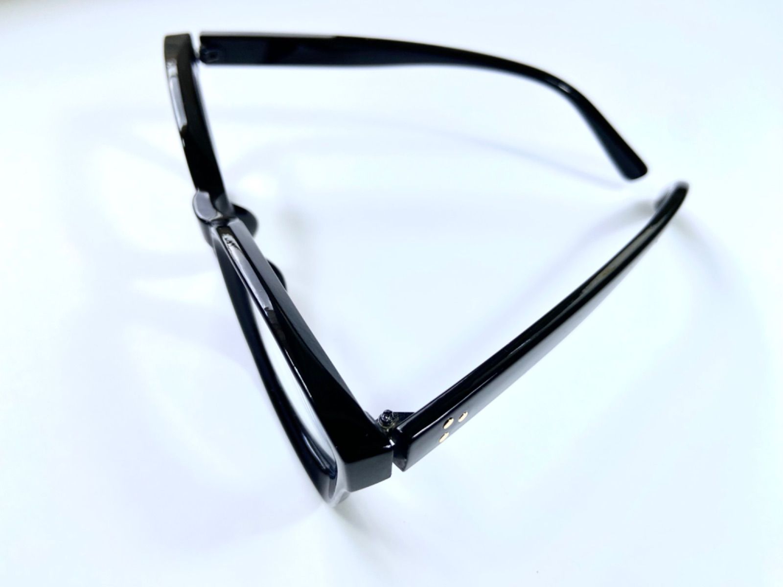 老眼鏡 +2.5 エフェクター風 ブラックフレーム 最新な - サングラス