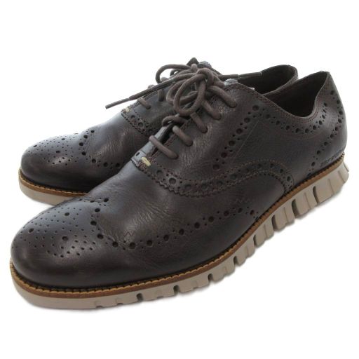 コールハーン COLE HAAN ZEROGRAND WING OX レザーシューズ 革靴 7.5 茶 ブラウン C25273 |AE AD
