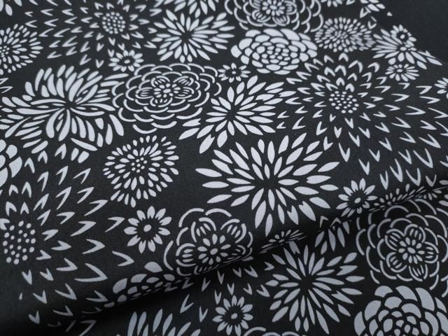 平和屋着物○九寸名古屋帯 作家物 伊勢型染 舞花文 正絹 逸品