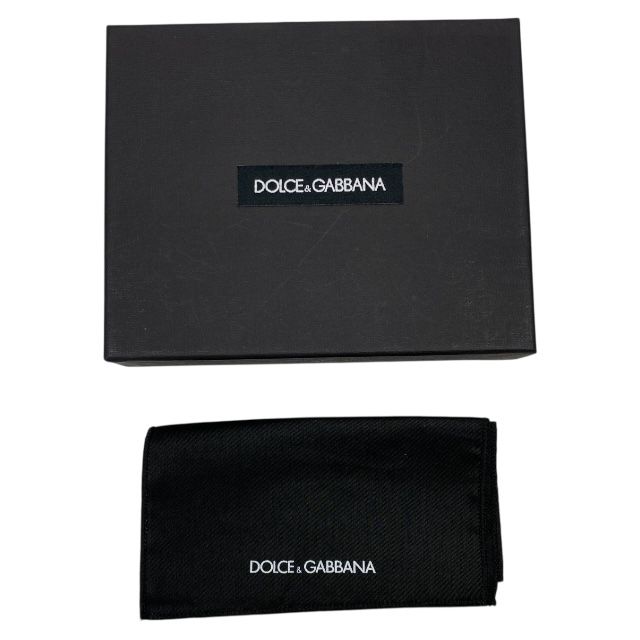ドルチェ-ガッバーナ D-G ドルガバ フラグメントケース カードケース カードホルダー コインケース レザー グリーン系 DOLCE&GABBANA