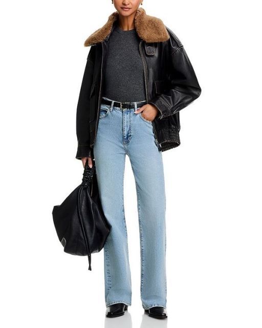【送料無料】 フレーム レディース デニムパンツ ボトムス The Ruler High Rise Straight Jeans in Written Written