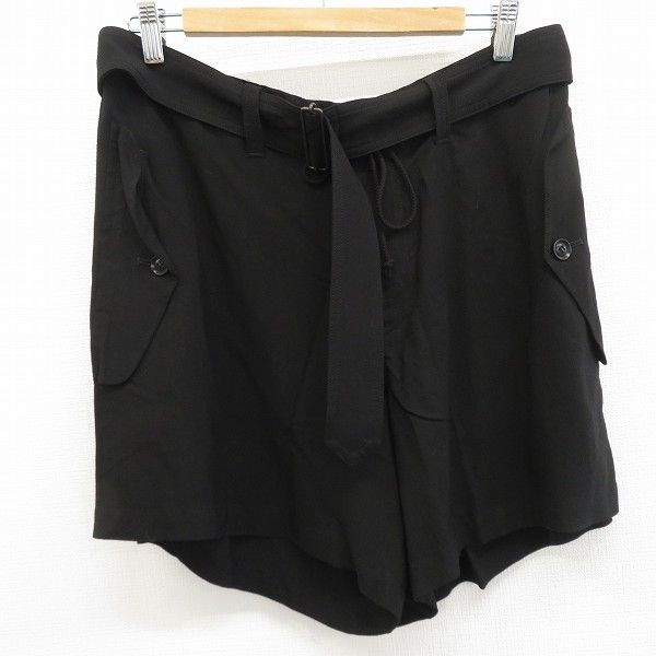 ワイズ Y's ヨウジヤマモト ショートパンツ キュロット ベルト付き a940995