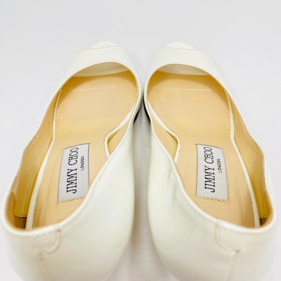 Jimmy Choo ジミーチュウ オープントゥシューズ JIMMYCHOO パンプス オープントゥ ウエッジソール メタルヒール