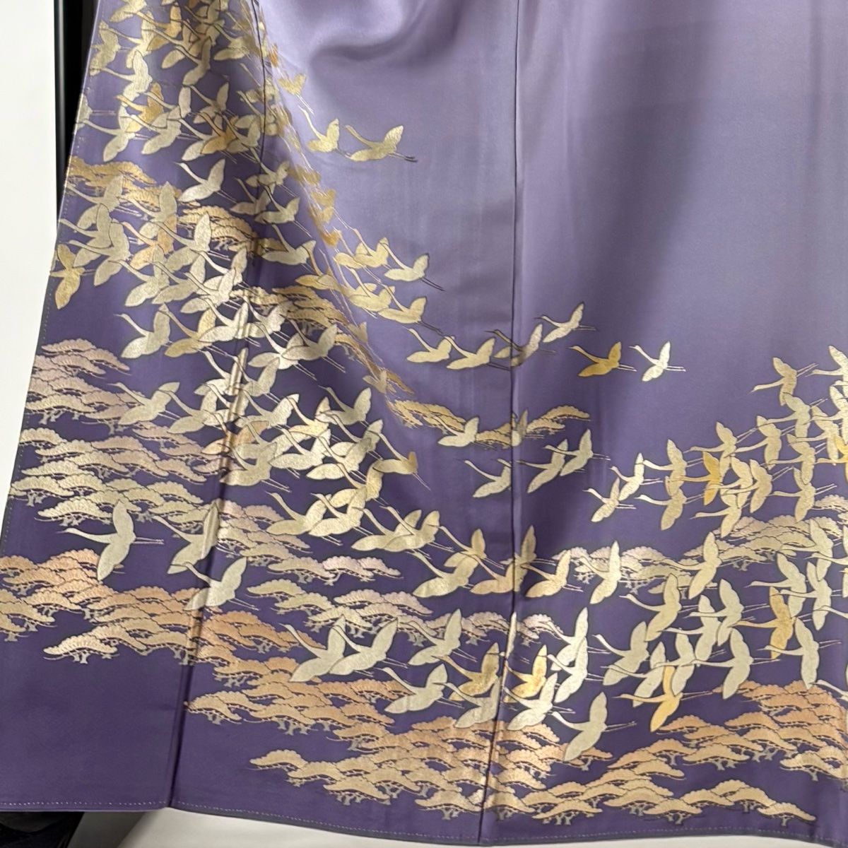 色留袖 絞り 菱形 花柄模様 刺繍 金彩 トールサイズ 桜色 K-4915