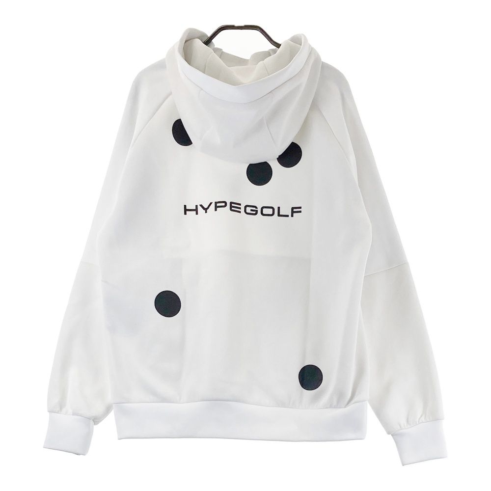 サイズ：M HYPEGOLF ハイプゴルフ  スウェットパーカー  ホワイト系 [240101480517] ゴルフウェア メンズ ストスト サイズ：M HYPEGOLF ハイプゴルフ スウェットパーカー ホワイト
