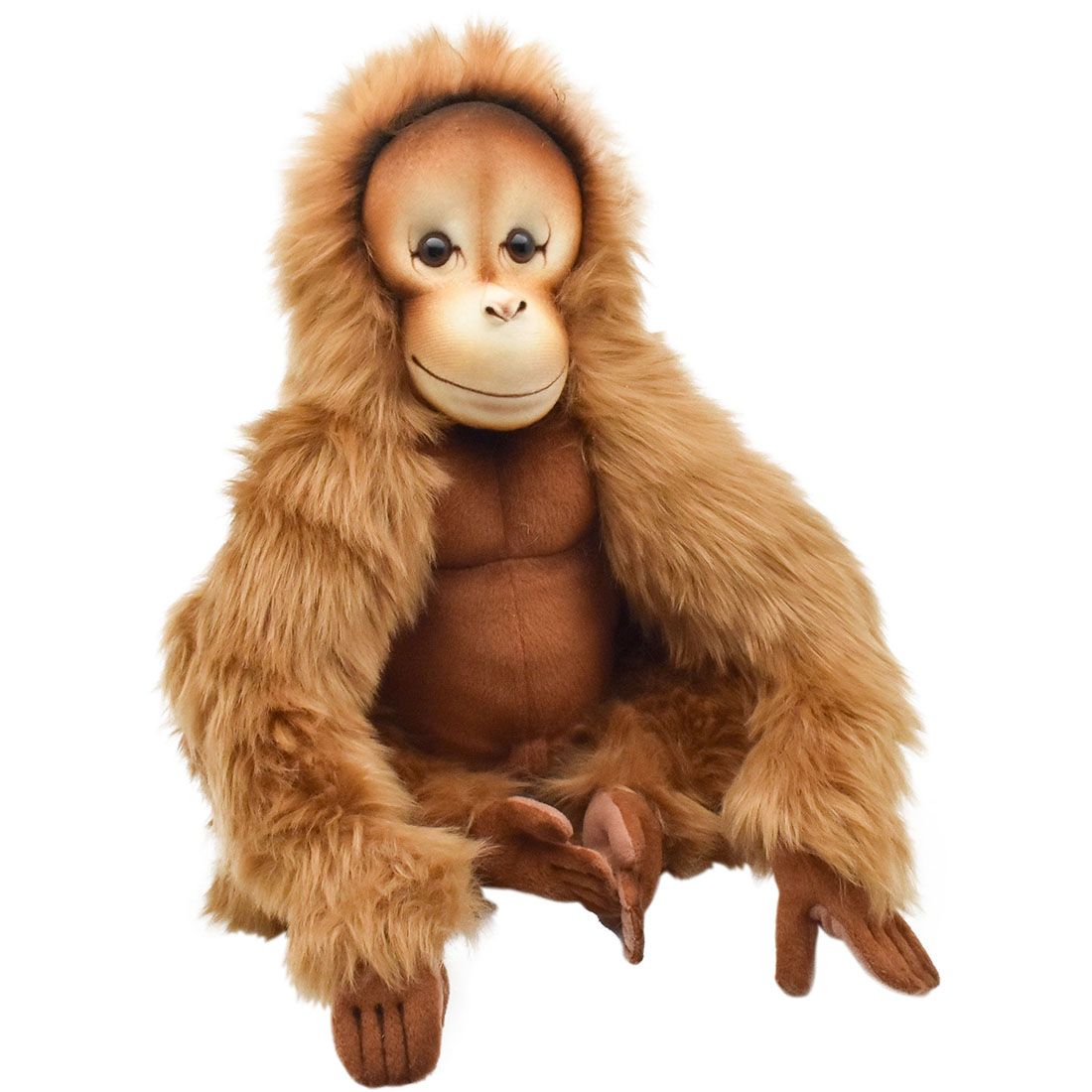 HANSA 6698 オランウータン27 全長：27cm ORANGUTAN   BH6698  ぬいぐるみ ハンサ 猿 動物 犬 猫 鳥 うさぎ ペンギン アニマル 置物 人形 フィギュア 大きい 実物大 大型