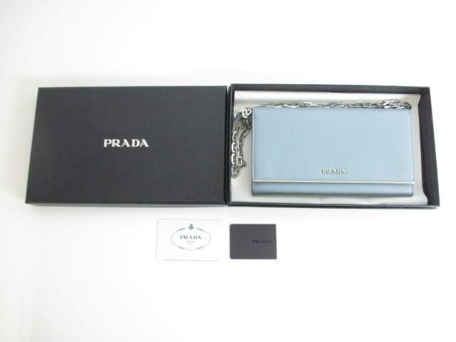 プラダ PRADA バッグ ショルダーバッグ 財布 1MT440 ライトブルー ...