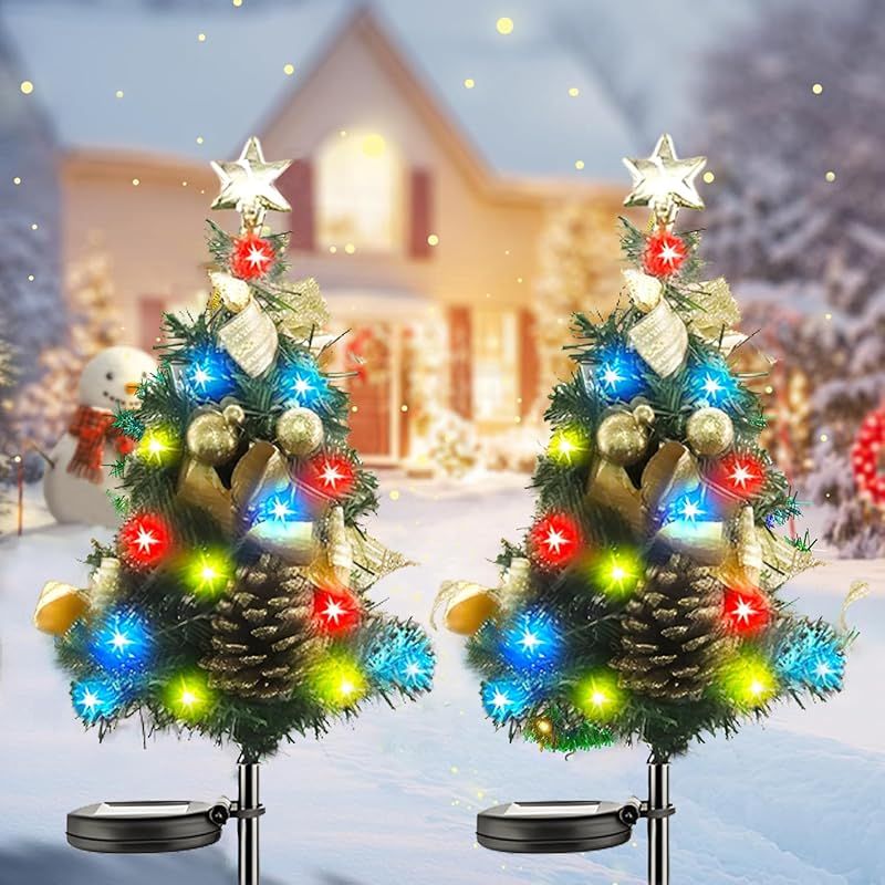 クリスマスツリー 屋外イルミネーション セット QuiExact クリスマスツリー 屋外 クリスマス 飾り 屋外 2点