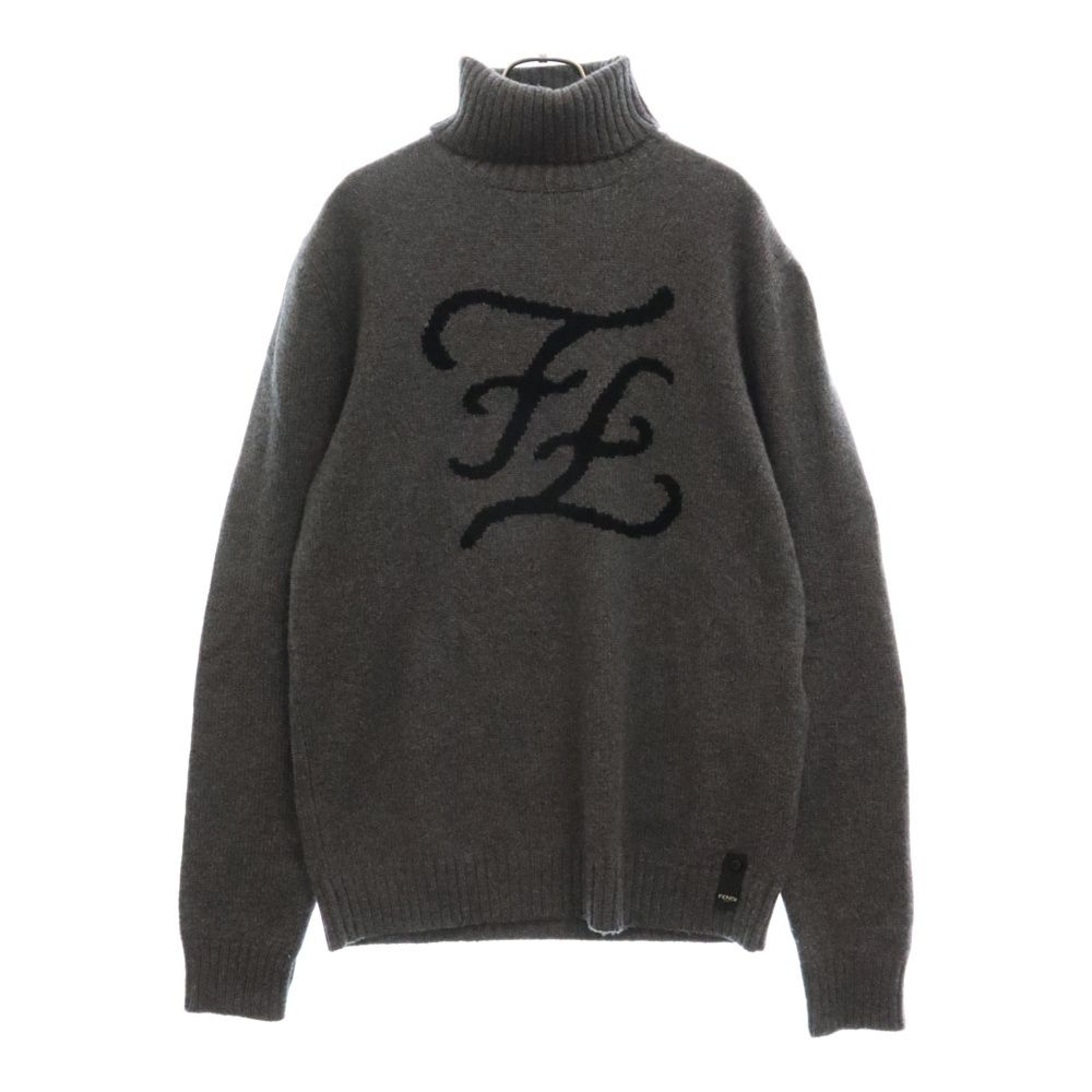 Fendi FFロゴニットセーター 長袖 FENDI - FENDI ロゴ ウール プルオーバー ニットの通販 by CYCLE