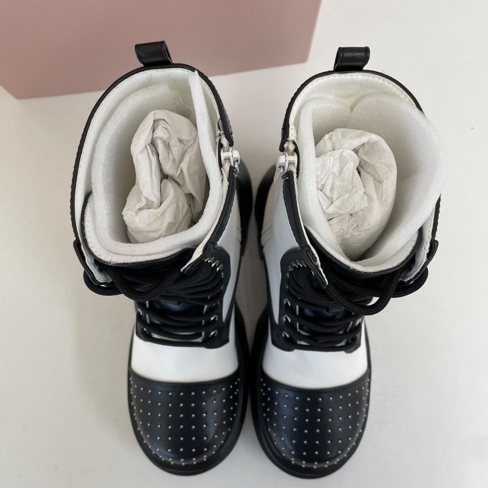 darich 厚底ブーツ 美品❗️Darich ダーリッチ ドッキングレースアップブーツ 厚底