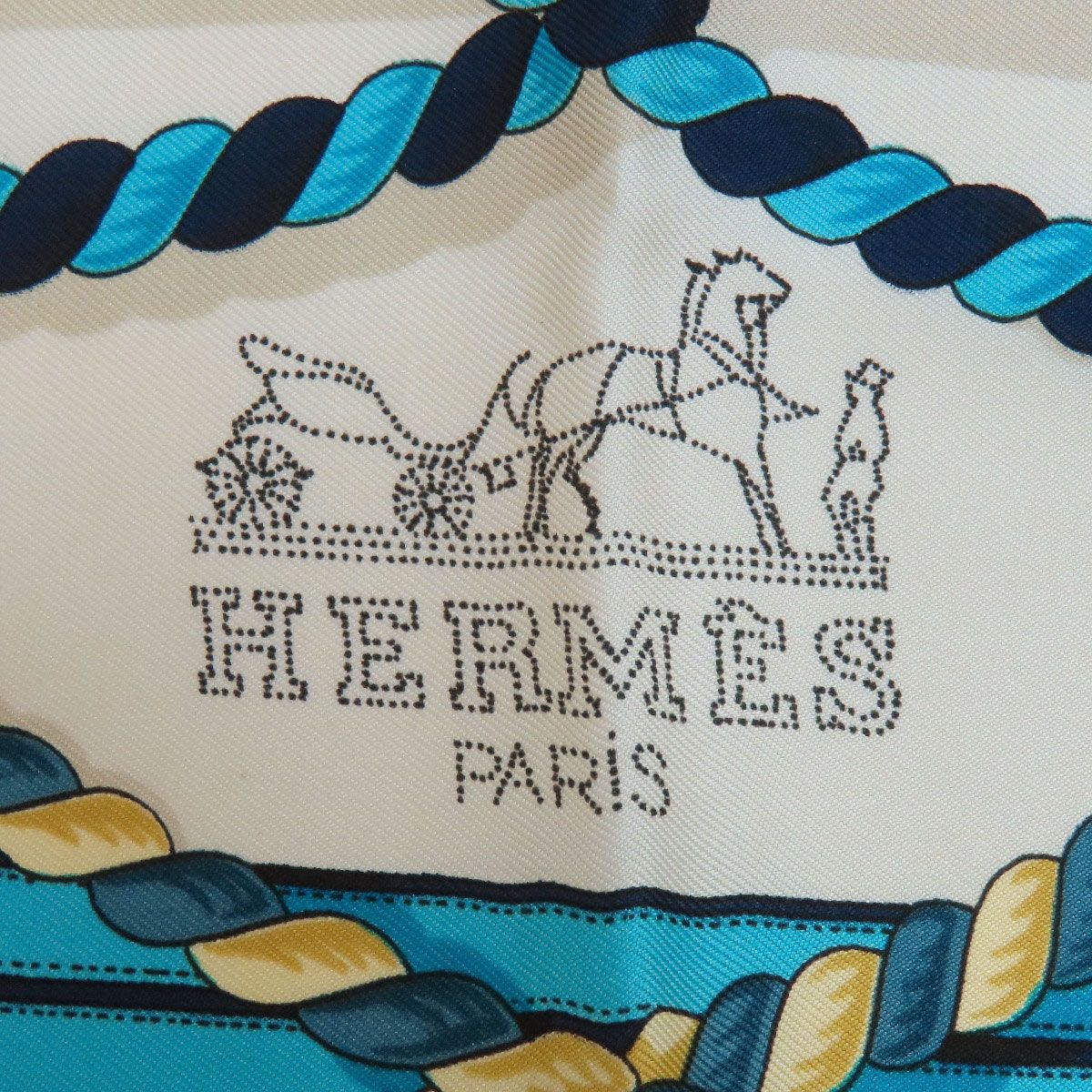 HERMES エルメス カレ90 馬の礼装 スカーフ シルク レディース [中古
