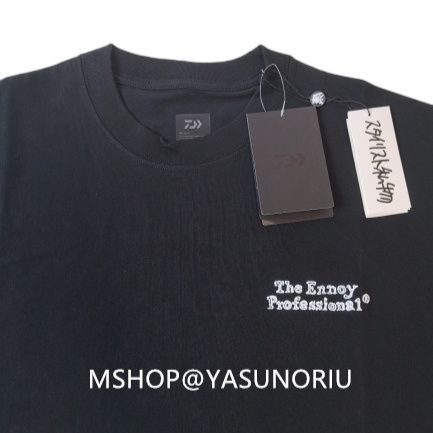ENNOY x スタイリスト私物 x DAIWA PIER39ブラックtシャツ S