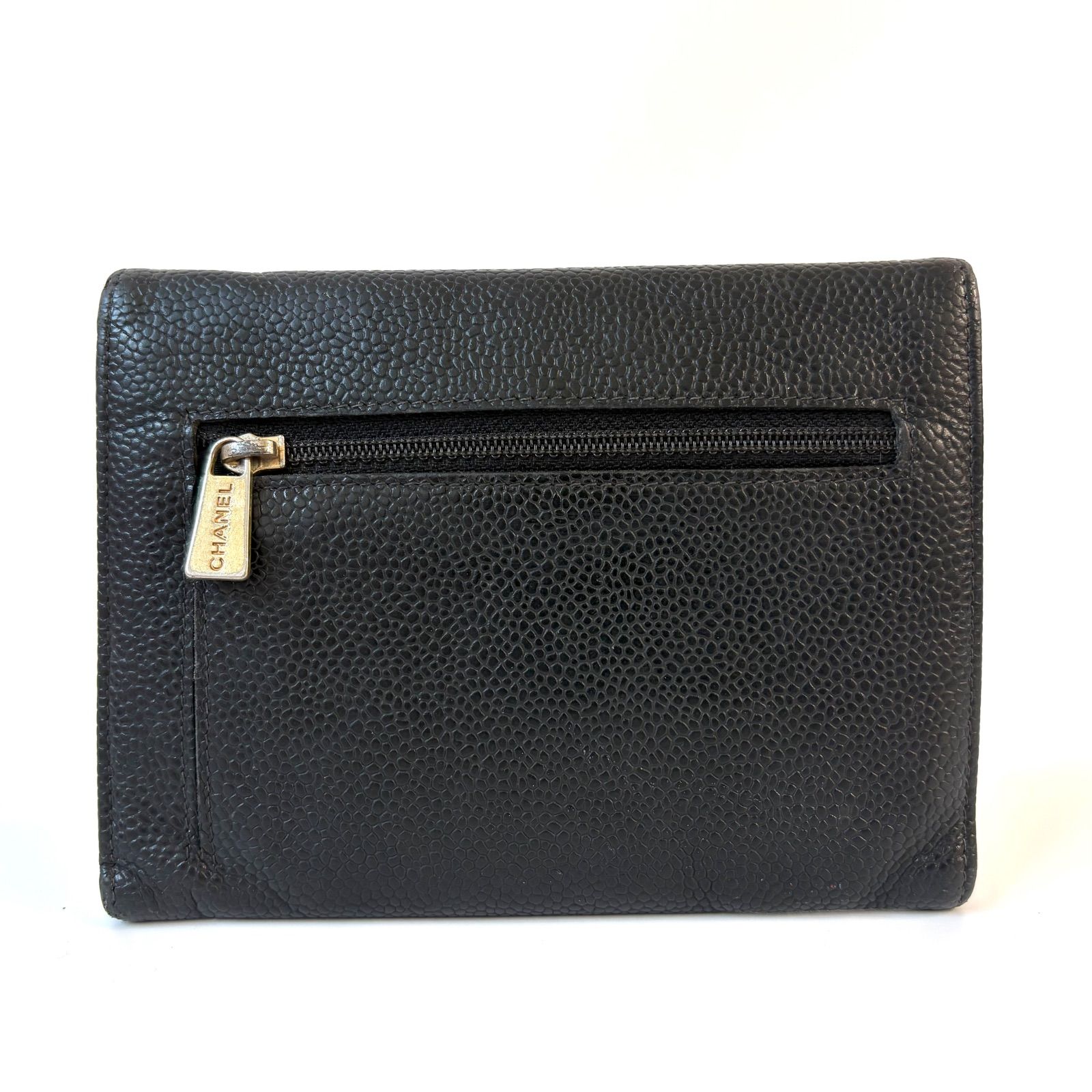 値下げ不可 シャネル ココマーク 財布 CHANEL ◼️CHANEL◼️ ココマーク キャビアスキン 三つ折り財布 - メルカリ
