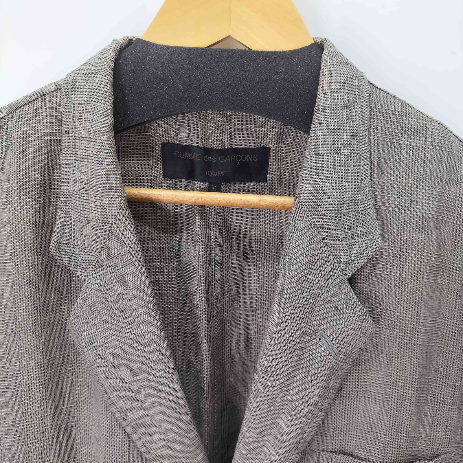 COMME des GARÇONS HOMME ジャケット チェック 田中オム コムデギャルソンオム COMME des GARCONS HOMME 田中オム リネン