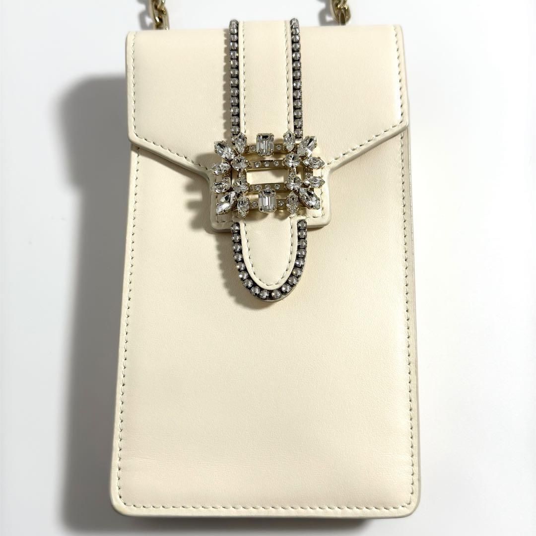 【未使用】ロジェヴィヴィエ　スマホショルダー　クロスボディバッグ　フォンホルダー ROGER VIVIER - 【未使用】ロジェヴィヴィエ スマホショルダー クロス