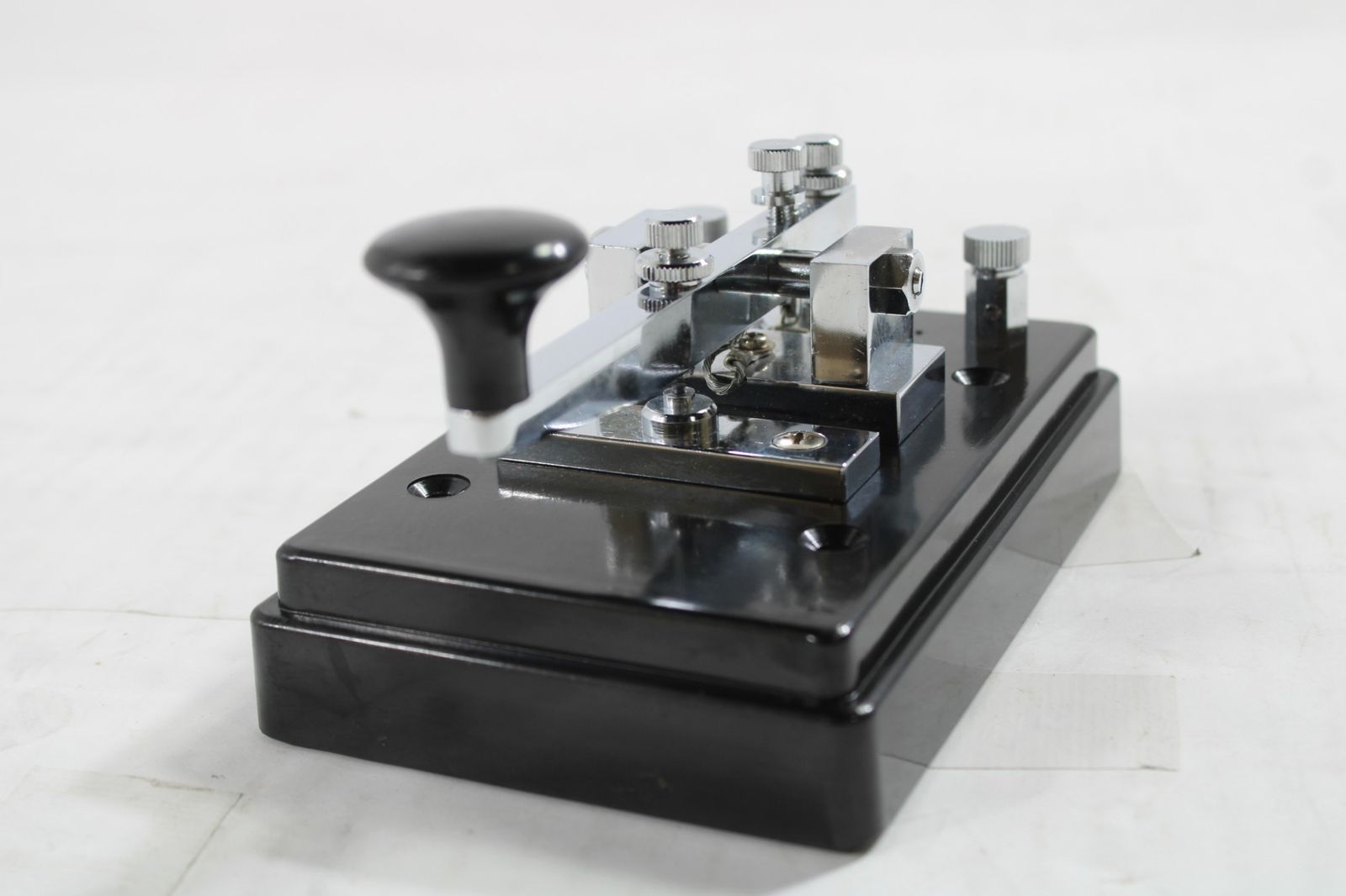 現状品 加地通信機研究所 電鍵 MK-8 型 マニピュレーター パドル アマチュア 無線機 モールス IT3KF830BRMK-H02-byebye