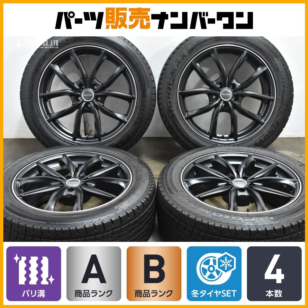 超バリ溝 マカン用サイズ ユーロテック MP-LINE 19in 8J 21 8 PCD112 グリップマックス グリップアイスX SUV 235 55R19 ターボ GTS