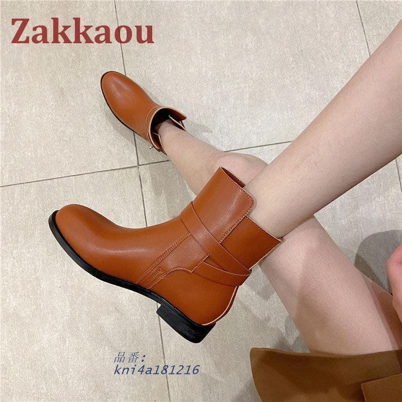 ショートブーツ レディース ブーツ 秋 冬 2TYPE 履きやすい あり 暖か 通学 痛くない 防寒 ローヒール 通勤 裏起毛 ボア なし あったか kni4a181216 KIN-KAAI_COM