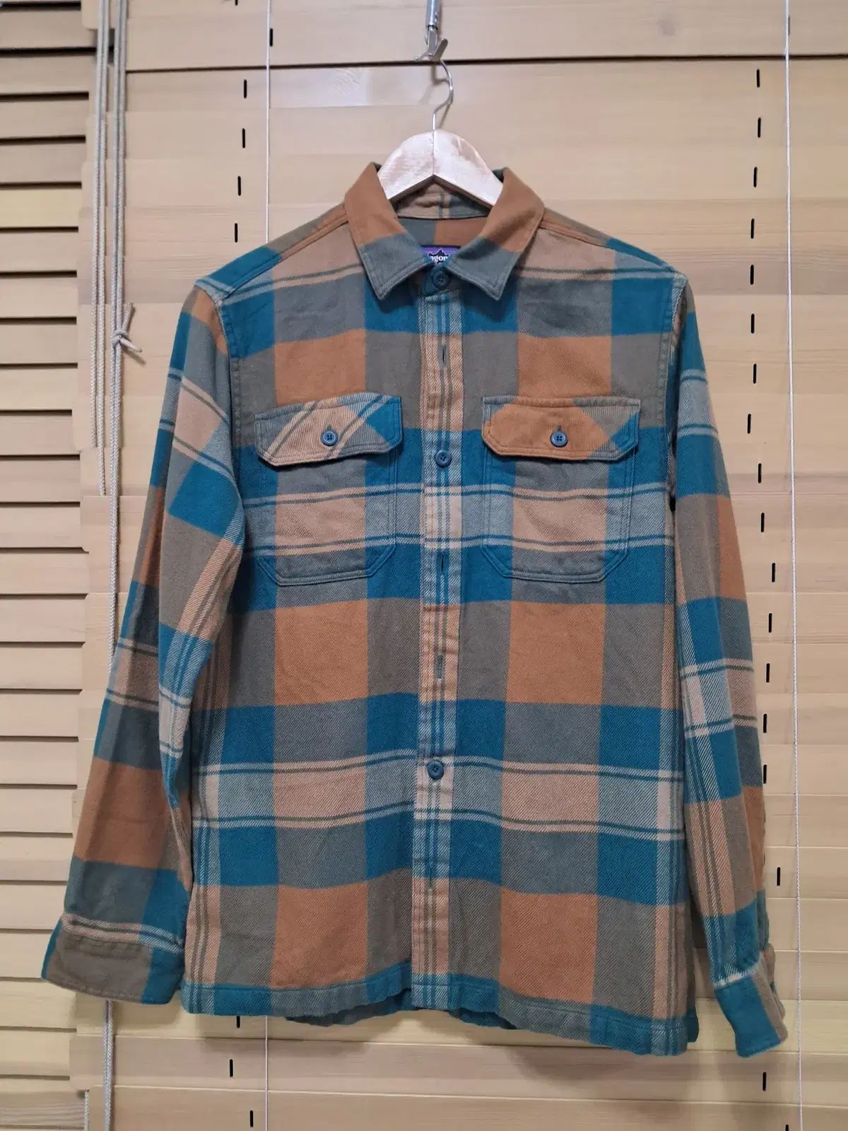 パタゴニア　チェックシャツ　メンズMサイズ patagoniaパタゴニア チェック オーガニックコットンシャツM
