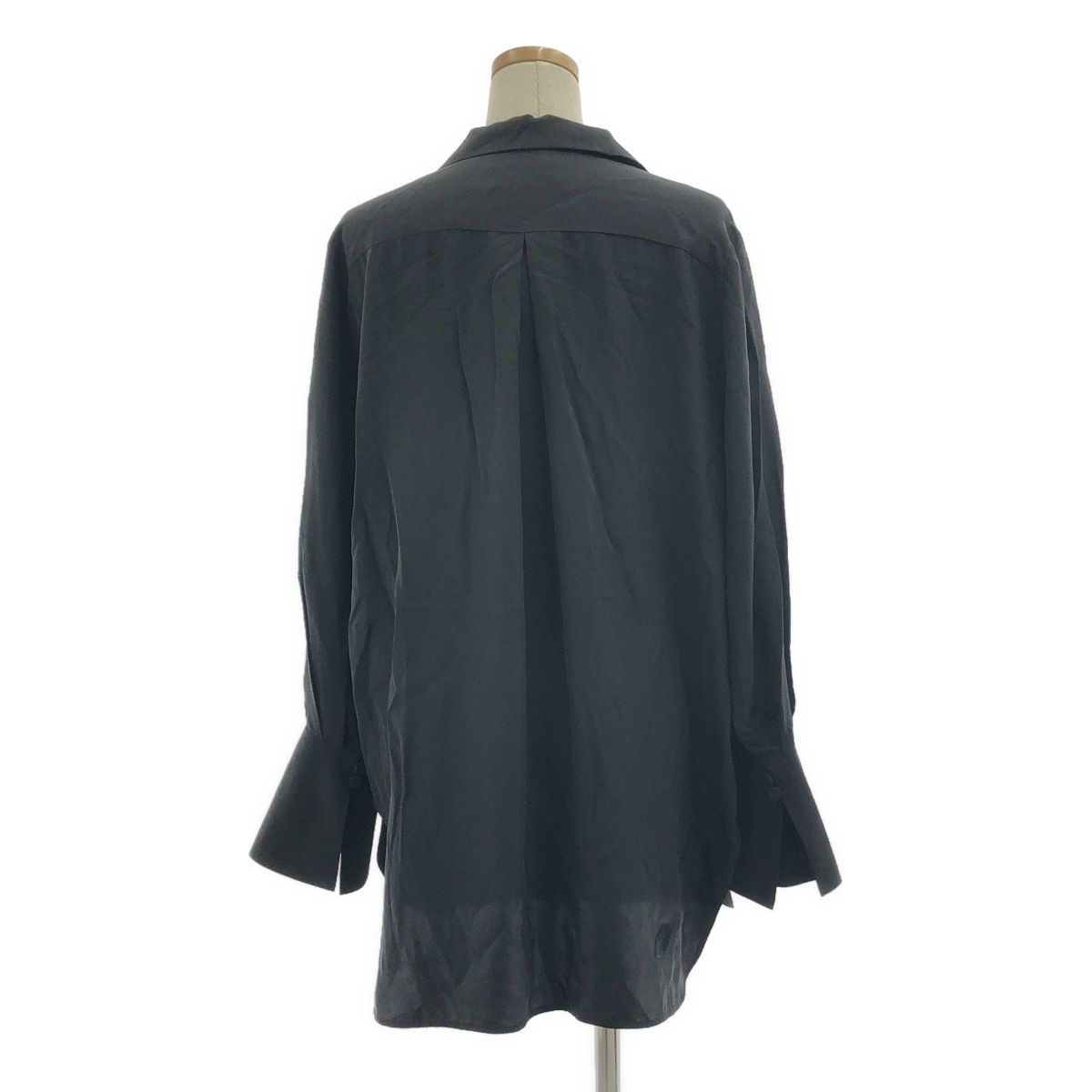 Mame シルク刺繍シャツ black 美品】 Mame Kurogouchi / マメクロゴウチ | Silk Cupra Floral