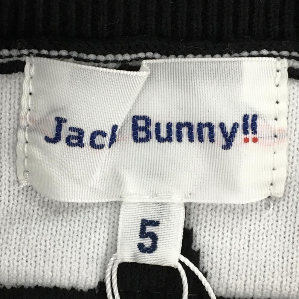 ジャックバニー ゴルフウェア　セーター ニット　星柄 5 黒　白　総柄　メンズ ジャックバニー ゴルフウェア セーター ニット 星柄 5 黒 白 総柄