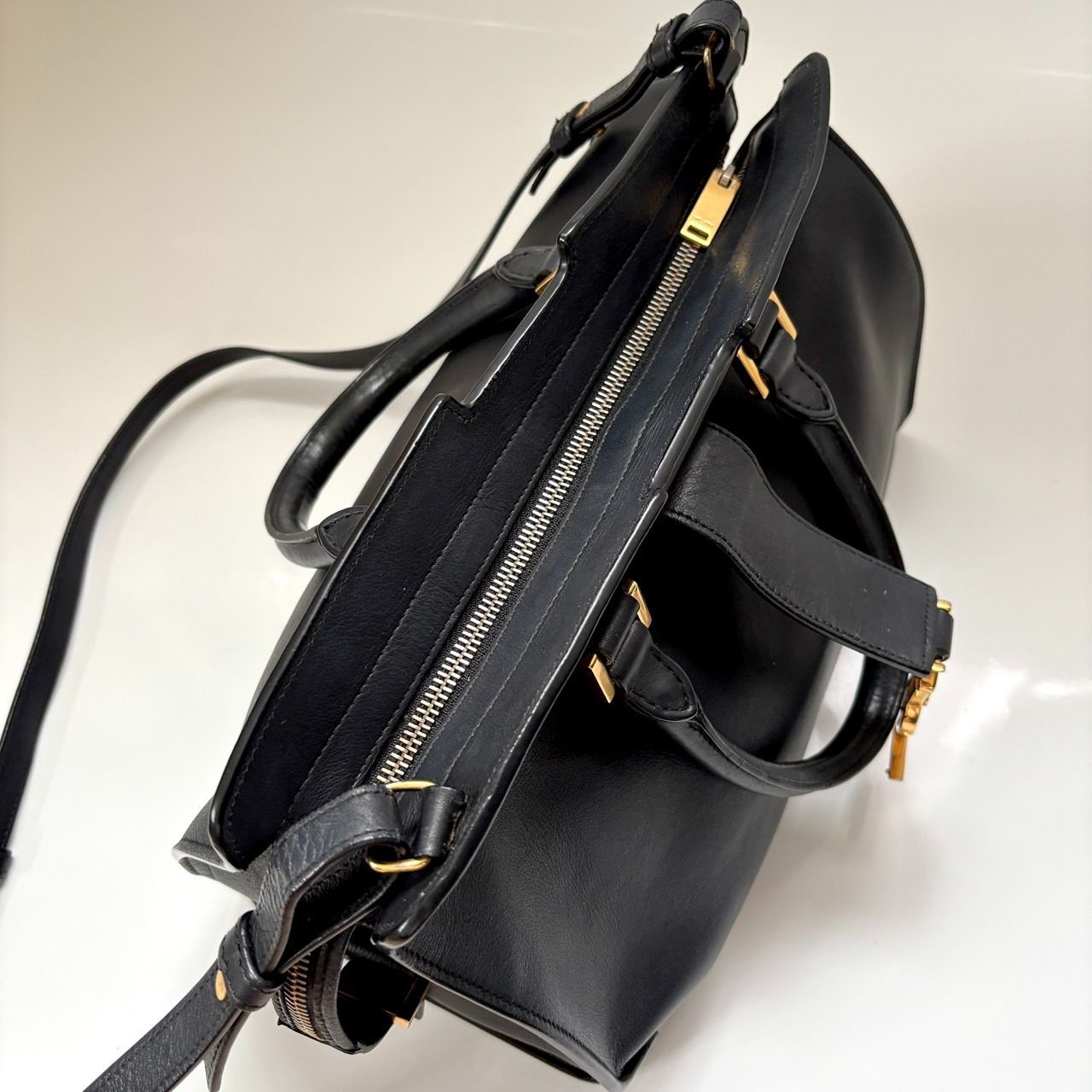 美品 SAINT LAURENT PARIS サンローランパリ ベイビーカバス 2way YSL