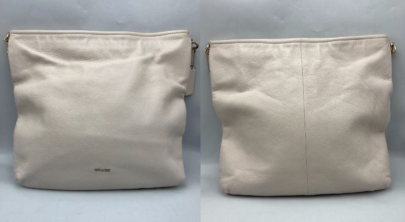 COACH コーチ マディソンホーボー 2WAY ショルダーバッグ 27858 レディース オフホワイト ワンショルダー 中古 D4 COACH - COACH コーチ マディソンホーボー 2WAY ショルダーバッグ