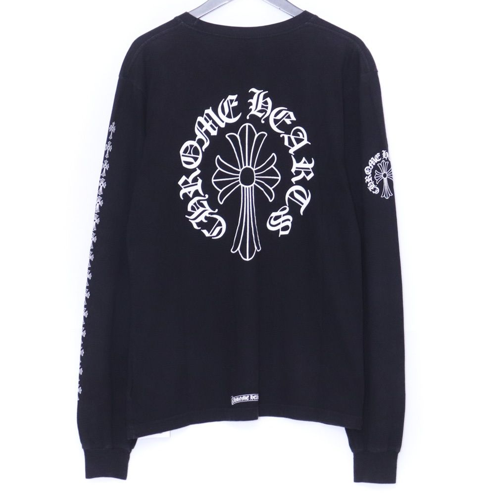 CHROME HEARTS CHクロス ネックロゴ ロングスリーブTシャツ Mサイズ