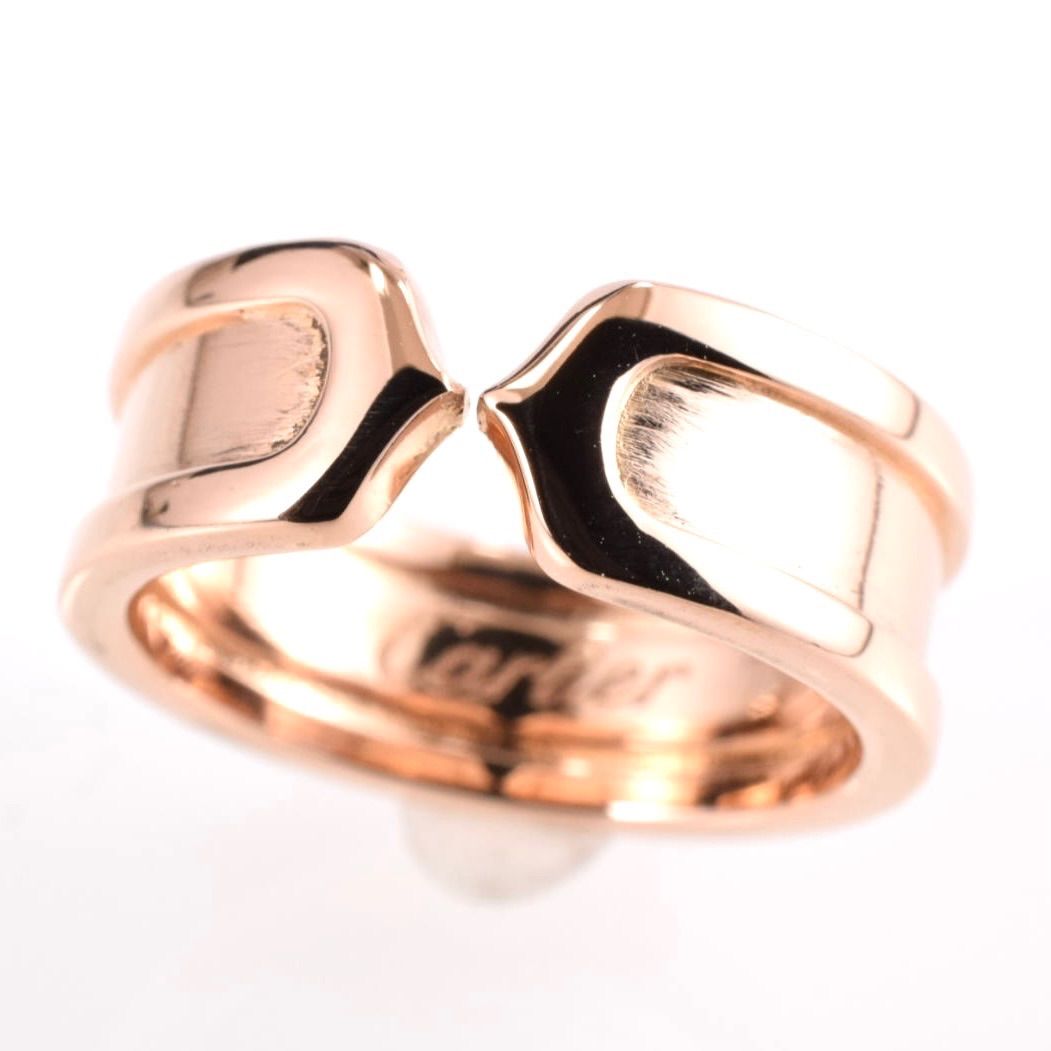 カルティエ 2C C2 スリーカラー ゴールド リング 48 K18 Au750