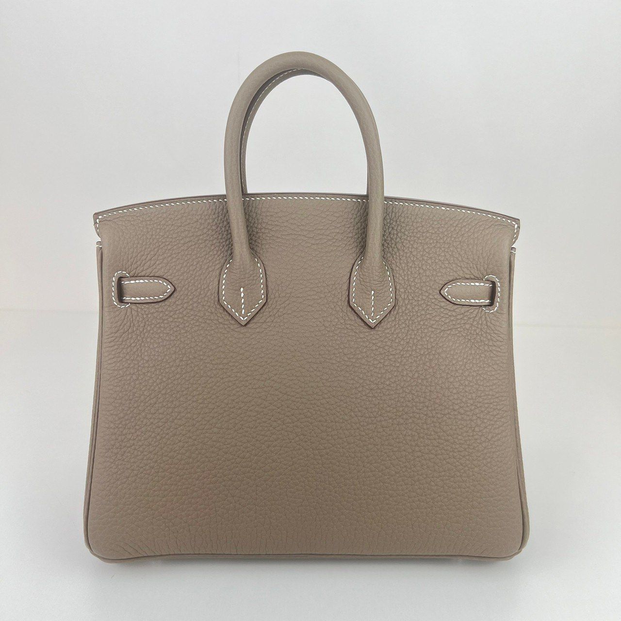 新品未使用 HERMES エルメス Birkin25 バーキン25 Stamp-W W刻印 Togo トゴ Etoupe エトープ PHW シルバー金具 ハンドバッグ