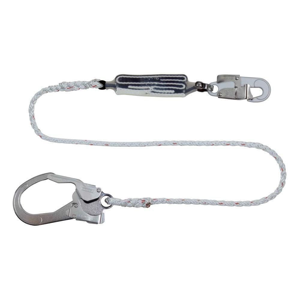 デンサン 墜落制止用器具 ランヤード 新規格品 Φ10mm八つ打ちナイロンロープ WP-150BF