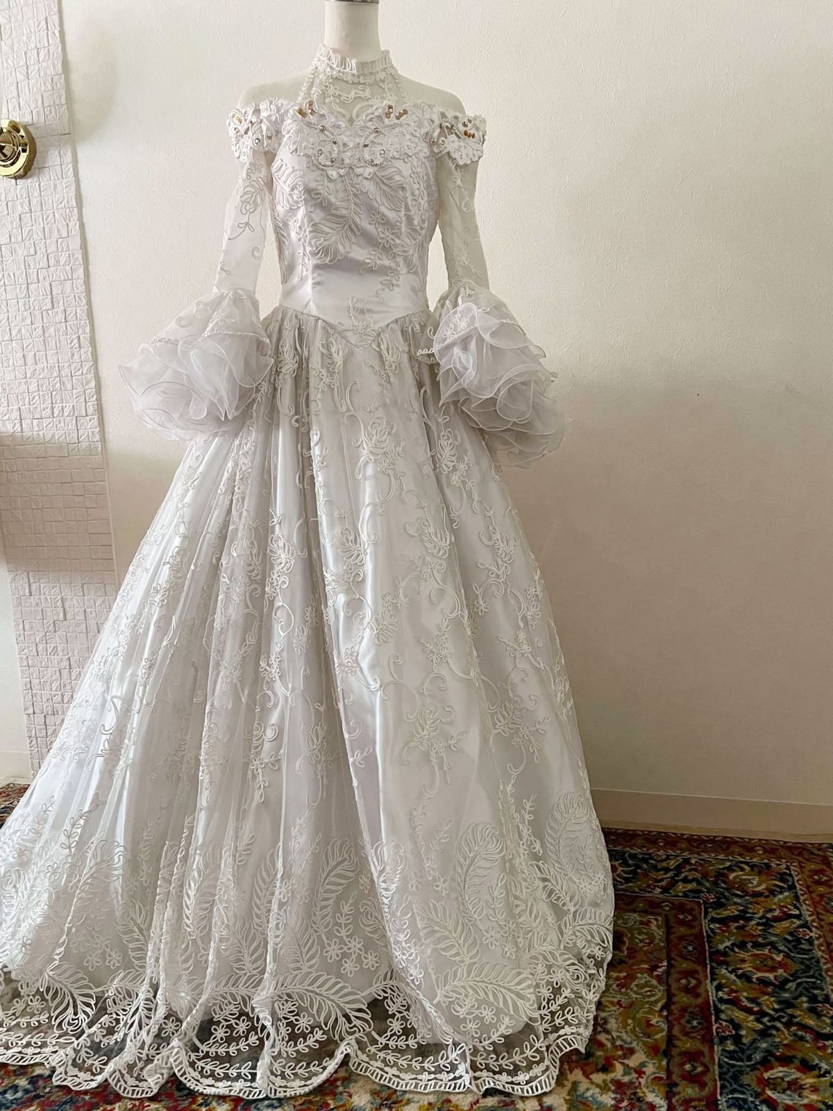 新品　重松　藍暦　久留米絣　Aライン　薄手コート　ジャケット 久留米絣の藍暦 新品 重松 藍暦 久留米絣 Aライン 薄手コート ジャケット