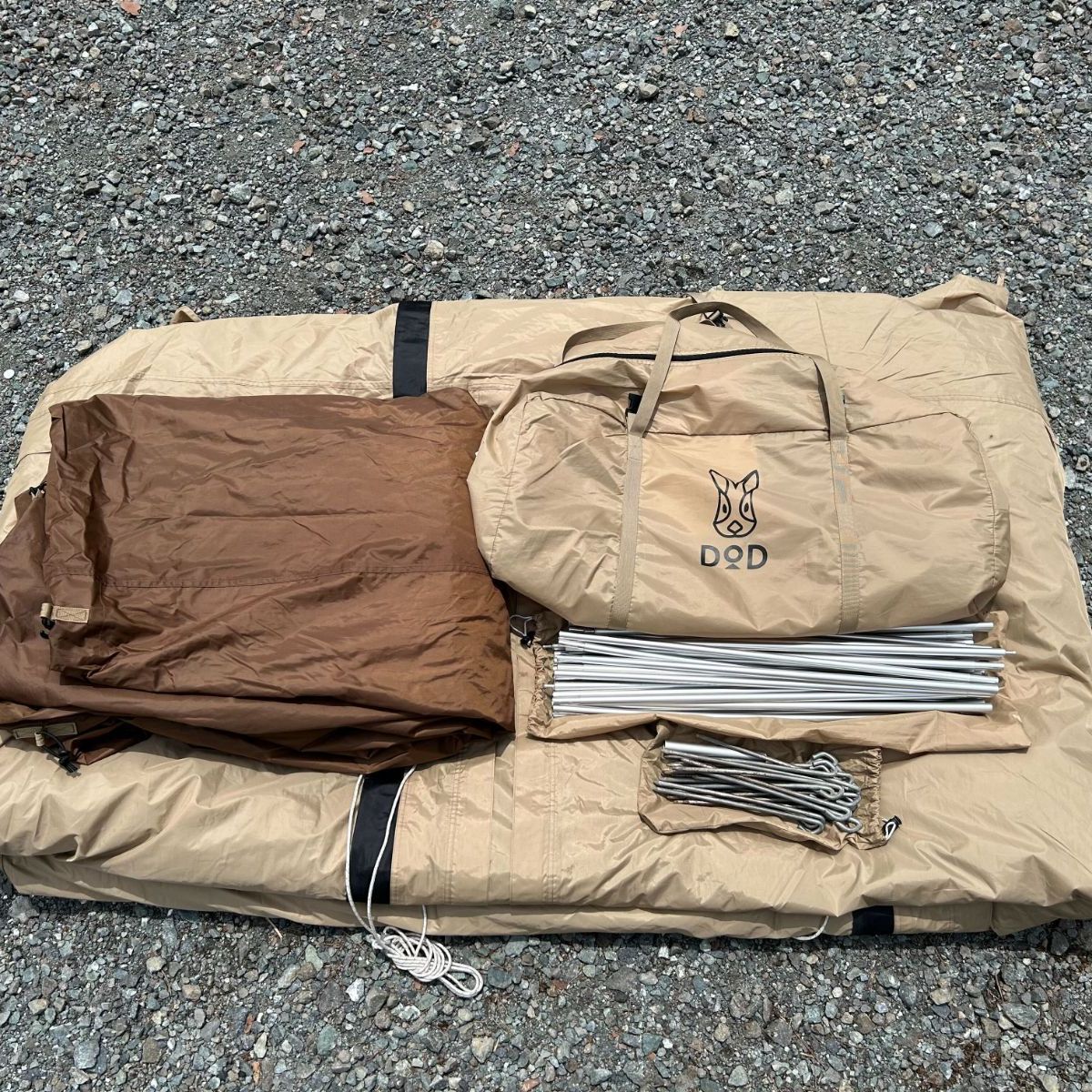 DOD カマボコテント３M（タン）　中古　状態良 DOD カマボコテント3M タン 中古 | TENTALアウトレット