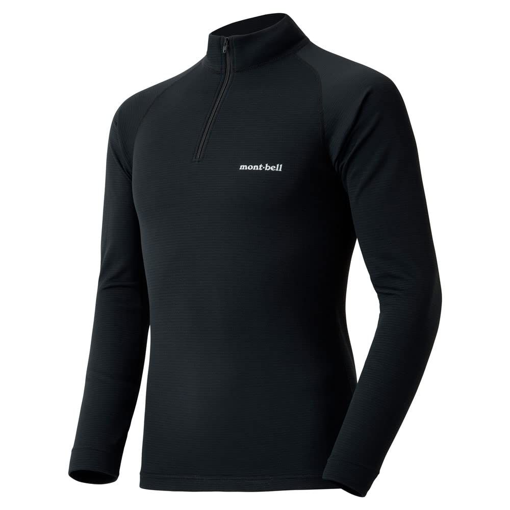 モンベル ジオライン M.W. 中厚手 ハイネックシャツ Men s メンズ ブラック BK 1107706 L ブラック L