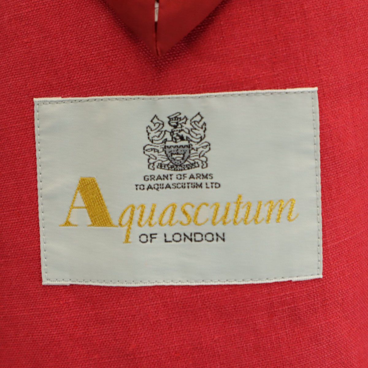Aquascutum アクアスキュータム 90s 日本製 リネン オールド ダブル