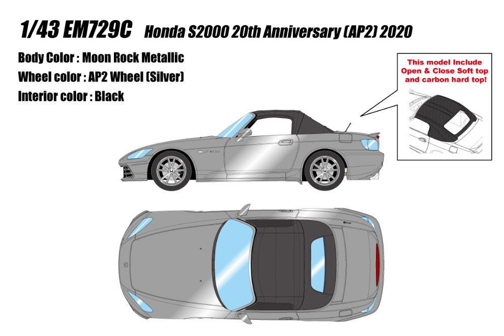 ホンダ S2000 20th Anniversary AP2 2020 ムーンロックメタリック