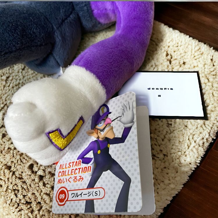 スーパーマリオ ワルイージ ぬいぐるみ Waluigi stuffed toy