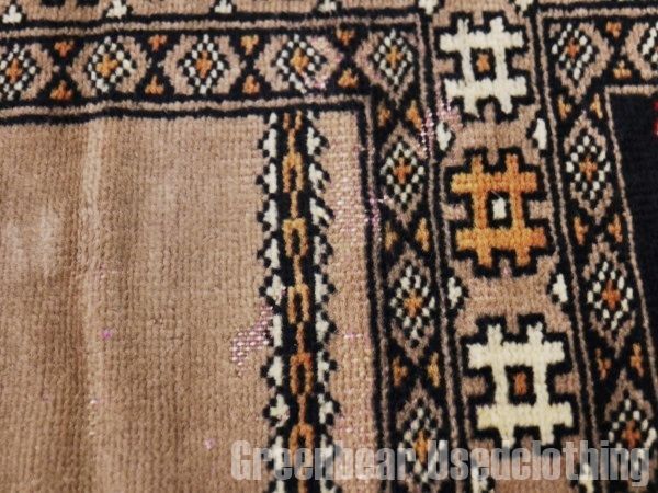 RAGQ198 ビンテージトライバルラグ ウール絨毯 90cm×60cm 【公式通販】
