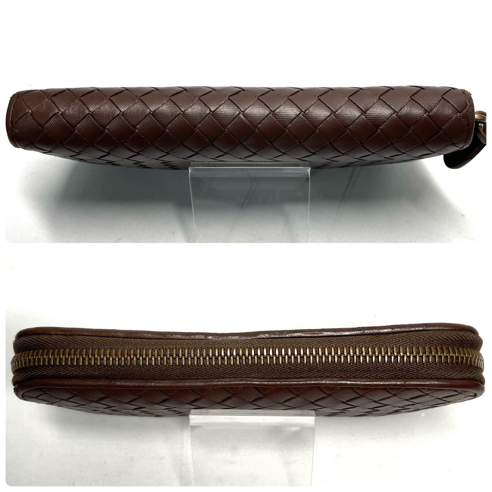 Bottega Veneta ボッテガ ヴェネタ イントレチャート 長財布 ブラウン