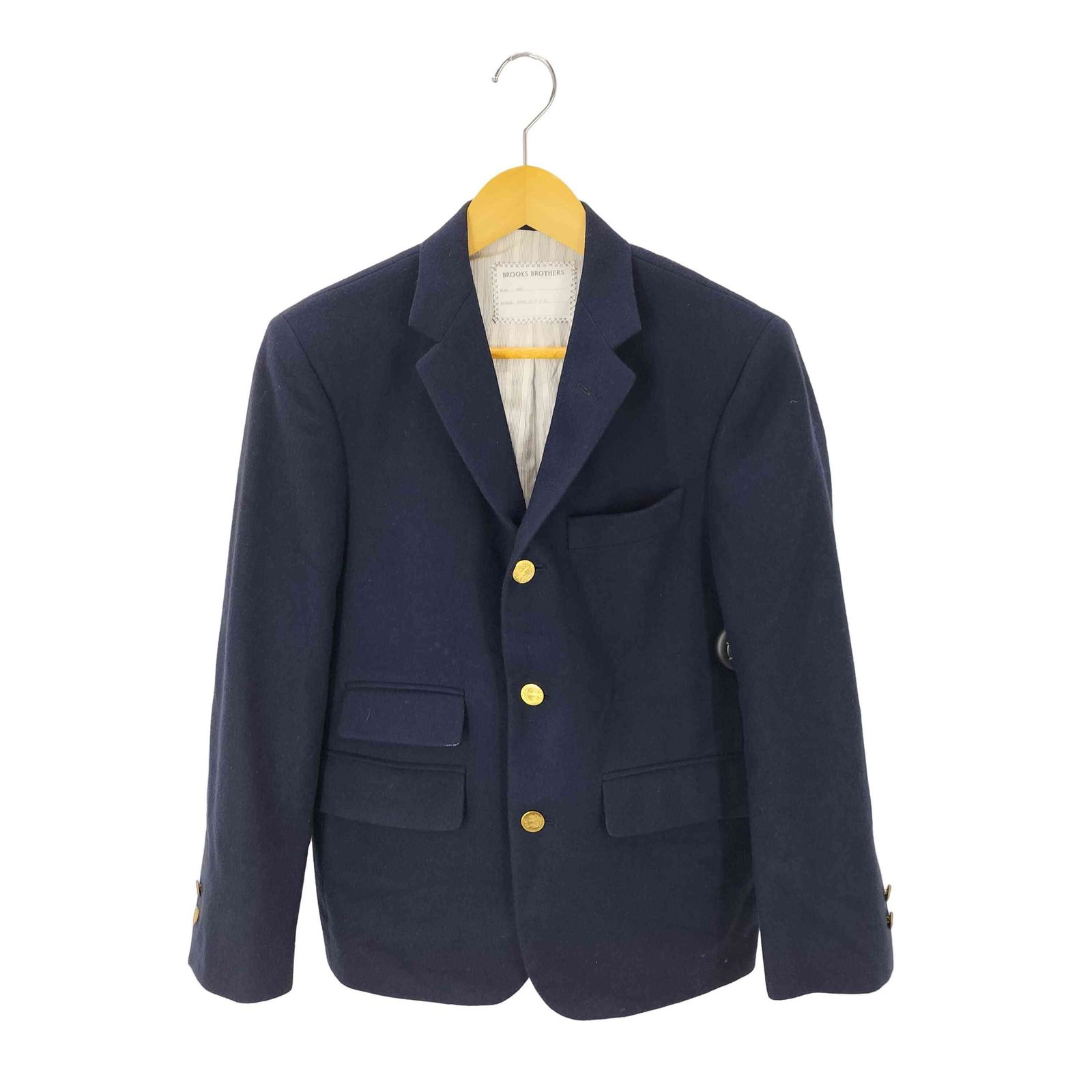 米国製 Brooks Brothers ブラックフリース 紺ブレザー ジャケット