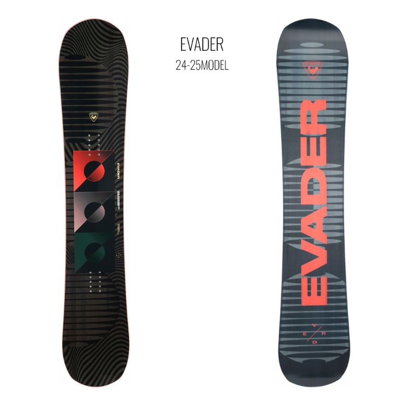 スノーボード 2点セット メンズ 向け ROSSIGNOL ロシニョール 板 HEAD ビンディング 全国ムラサキスポーツにてワックス永久無料 25EVADER×24FX MU ブラック ムラスポ公式