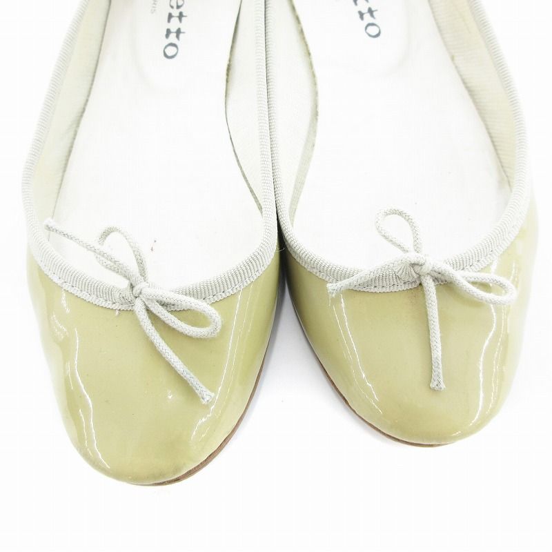 レペット　サンドリオン　黒 エナメル バレエシューズ　フランス製 repetto レペット バレエシューズ サンドリオン Cendrillon