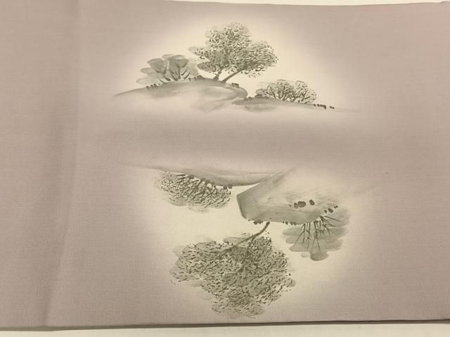 平和屋着物○塩瀬 九寸名古屋帯 作家物 手描き 金彩 正絹 逸品 DAAX5636cm