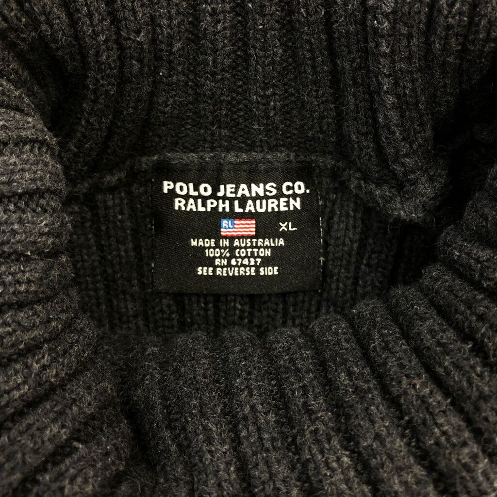 POLO JEANS ポロジーンズ タートルネック リブニット セーター
