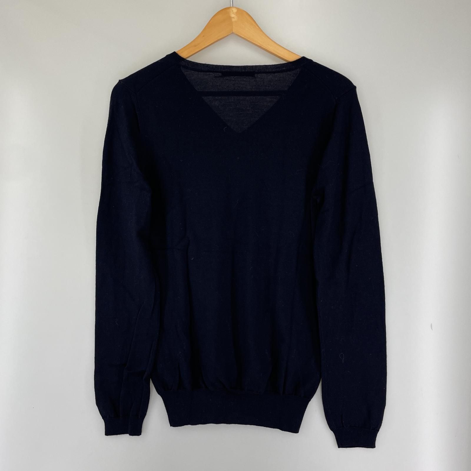 MACPHEE マカフィー トゥモローランド Vネックニット sizeM/ネイビー